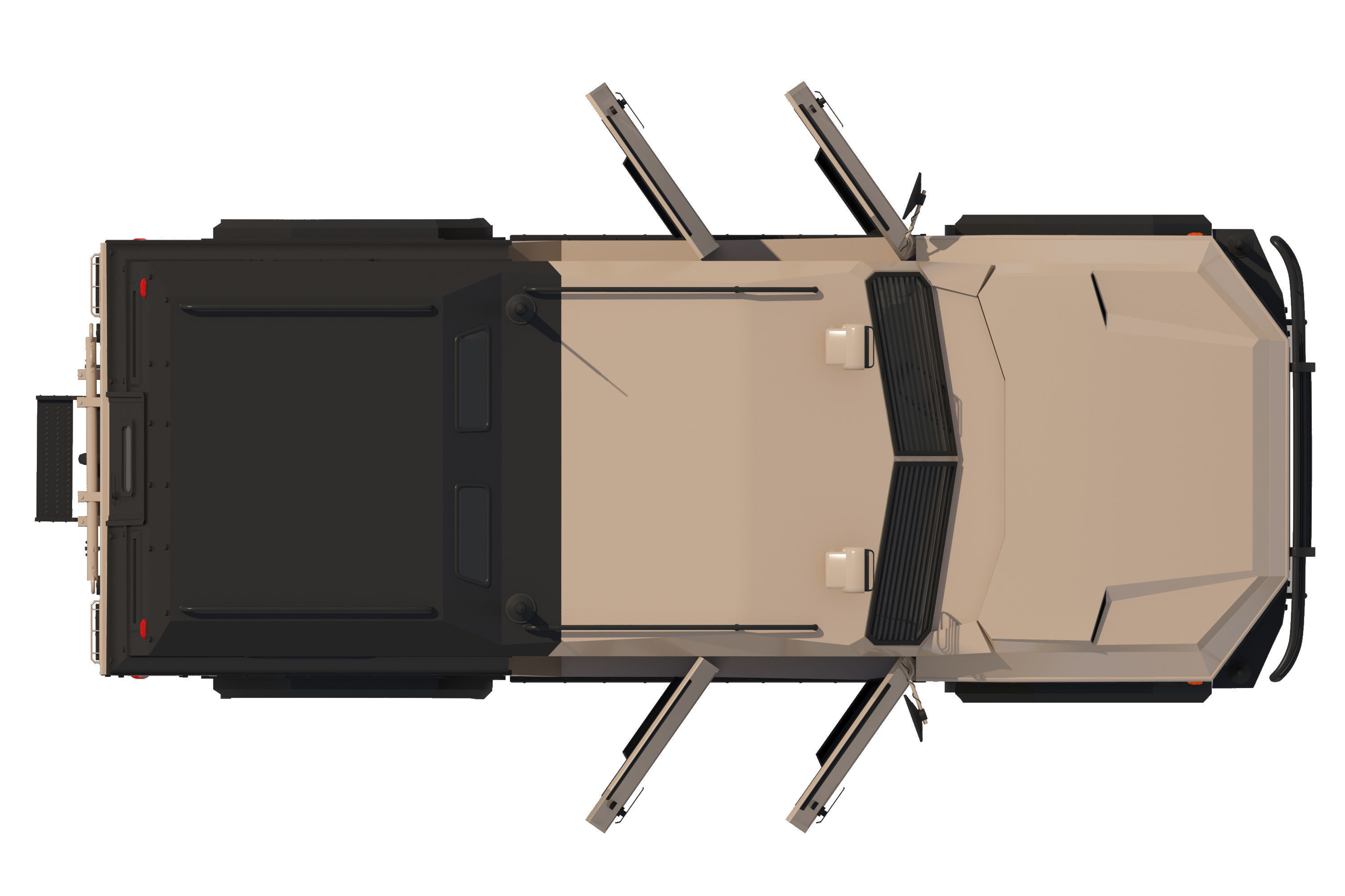 armored suv 3D model_5