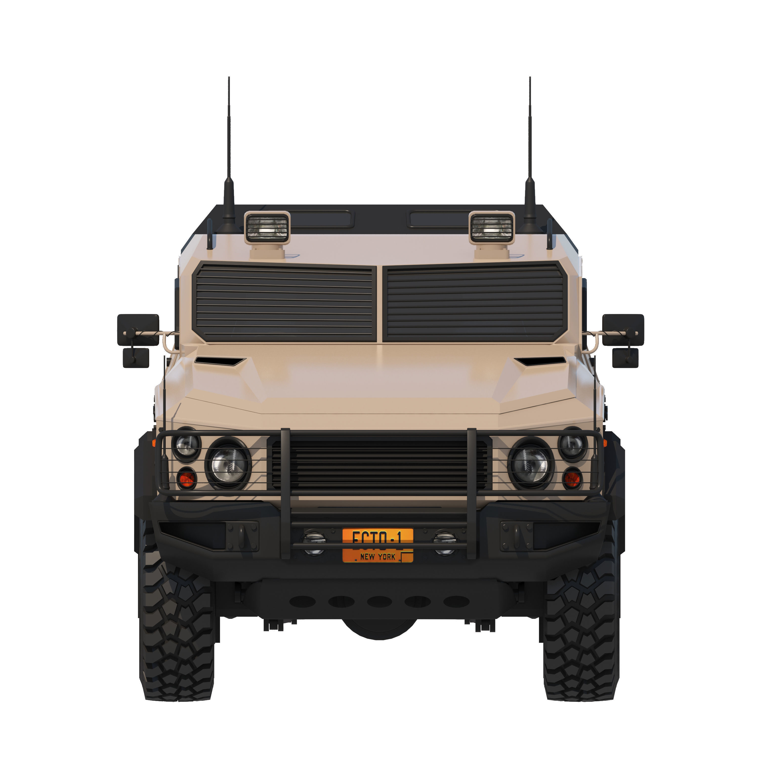 armored suv 3D model_2