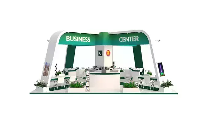 Modern Exhibition Booth Design 3D model