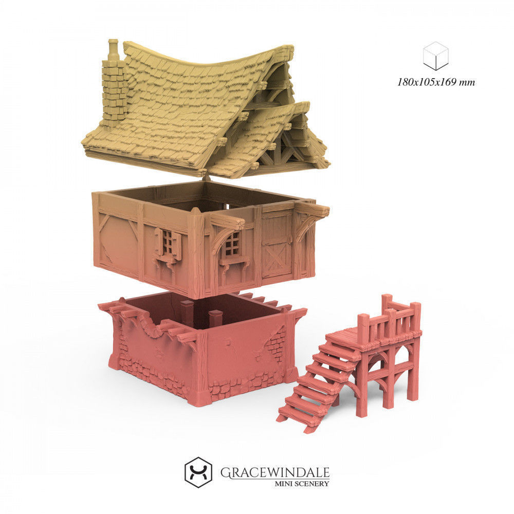 Modular Settlers Cottage 3D print model_6
