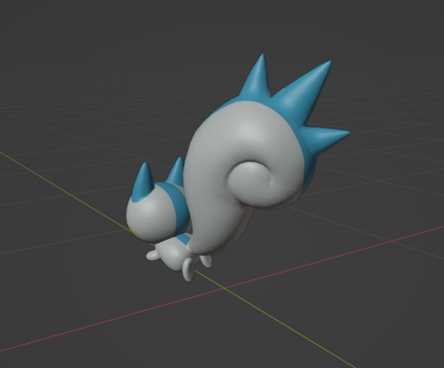 Pachirisu pokemon 3D print model 3D print model_3