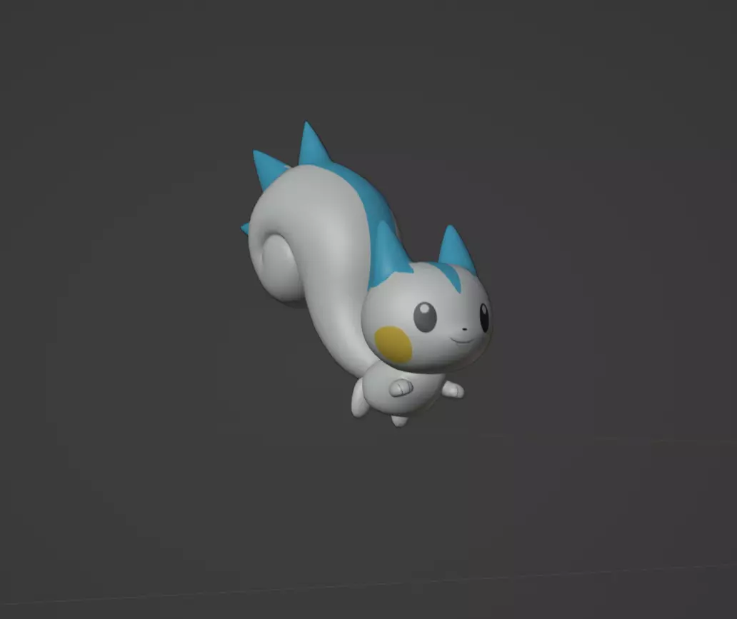 Pachirisu pokemon 3D print model 3D print model_0
