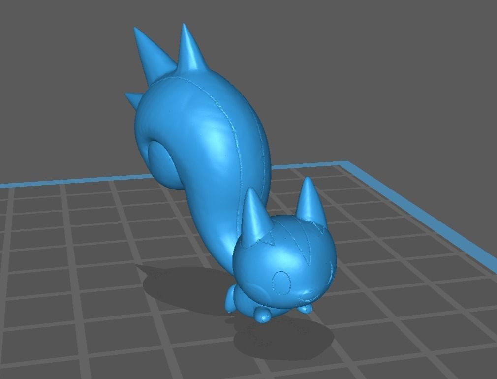 Pachirisu pokemon 3D print model 3D print model_5