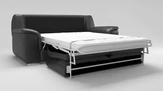 LEATHER SOFA BED