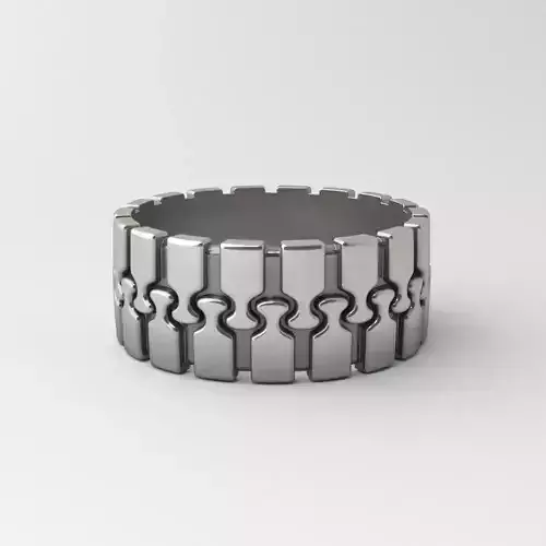 Zip Ring 3D print model