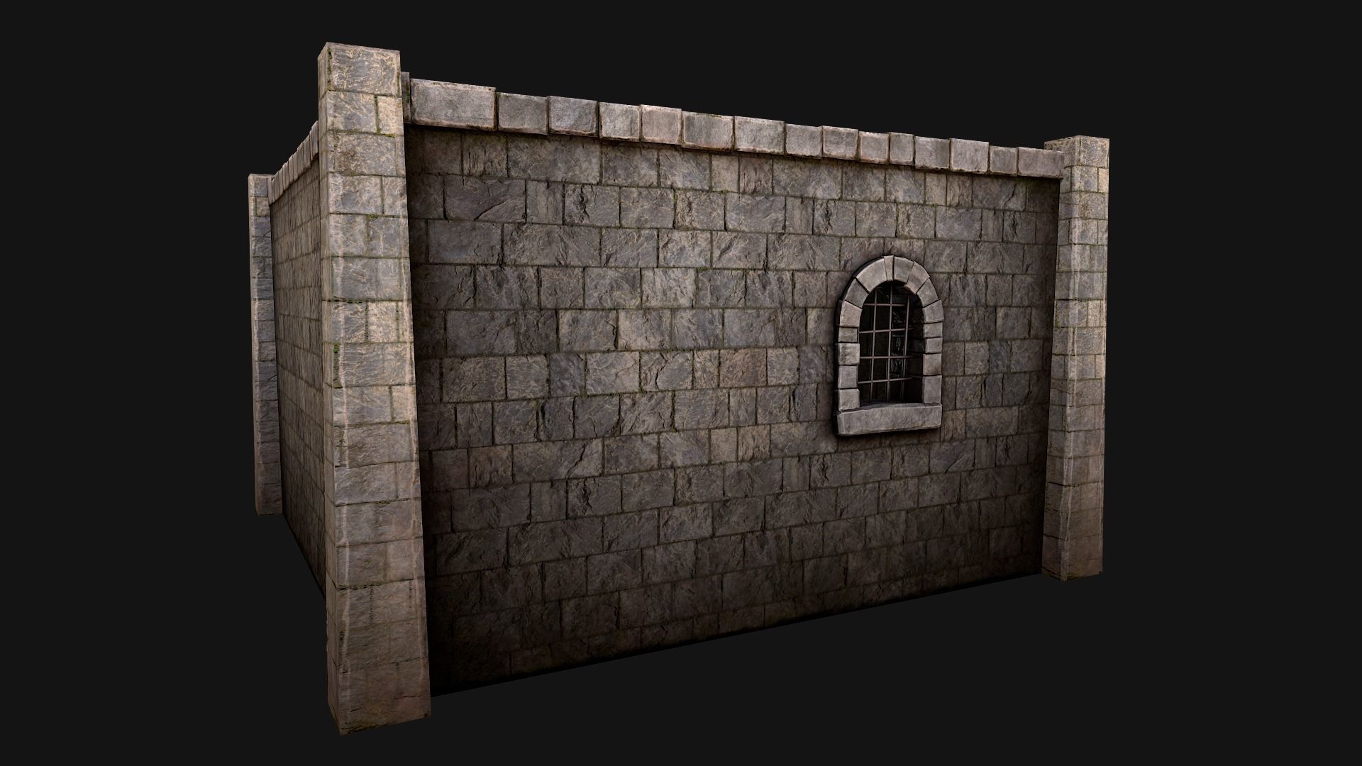 Medieval Dungeon Prison Set Low-poly 3D model_17