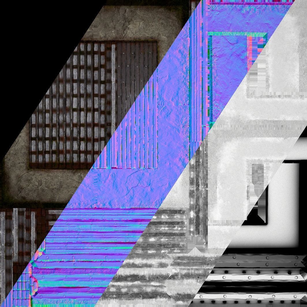 Medieval Dungeon Prison Set Low-poly 3D model_34