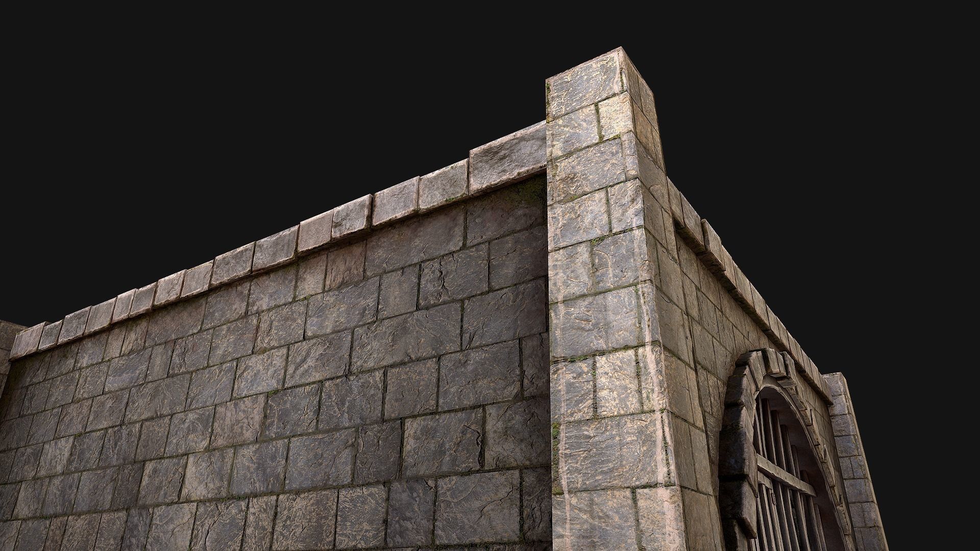 Medieval Dungeon Prison Set Low-poly 3D model_23