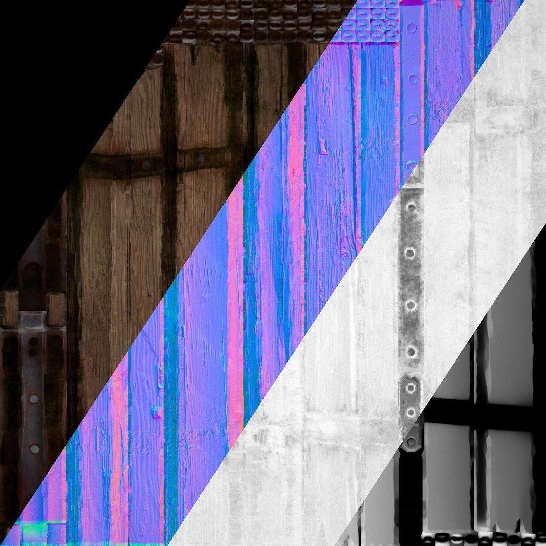 Medieval Dungeon Prison Set Low-poly 3D model_29