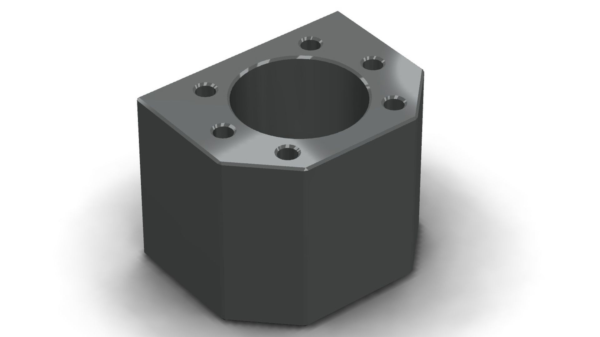DSG16H metal block with holes 3D model_2
