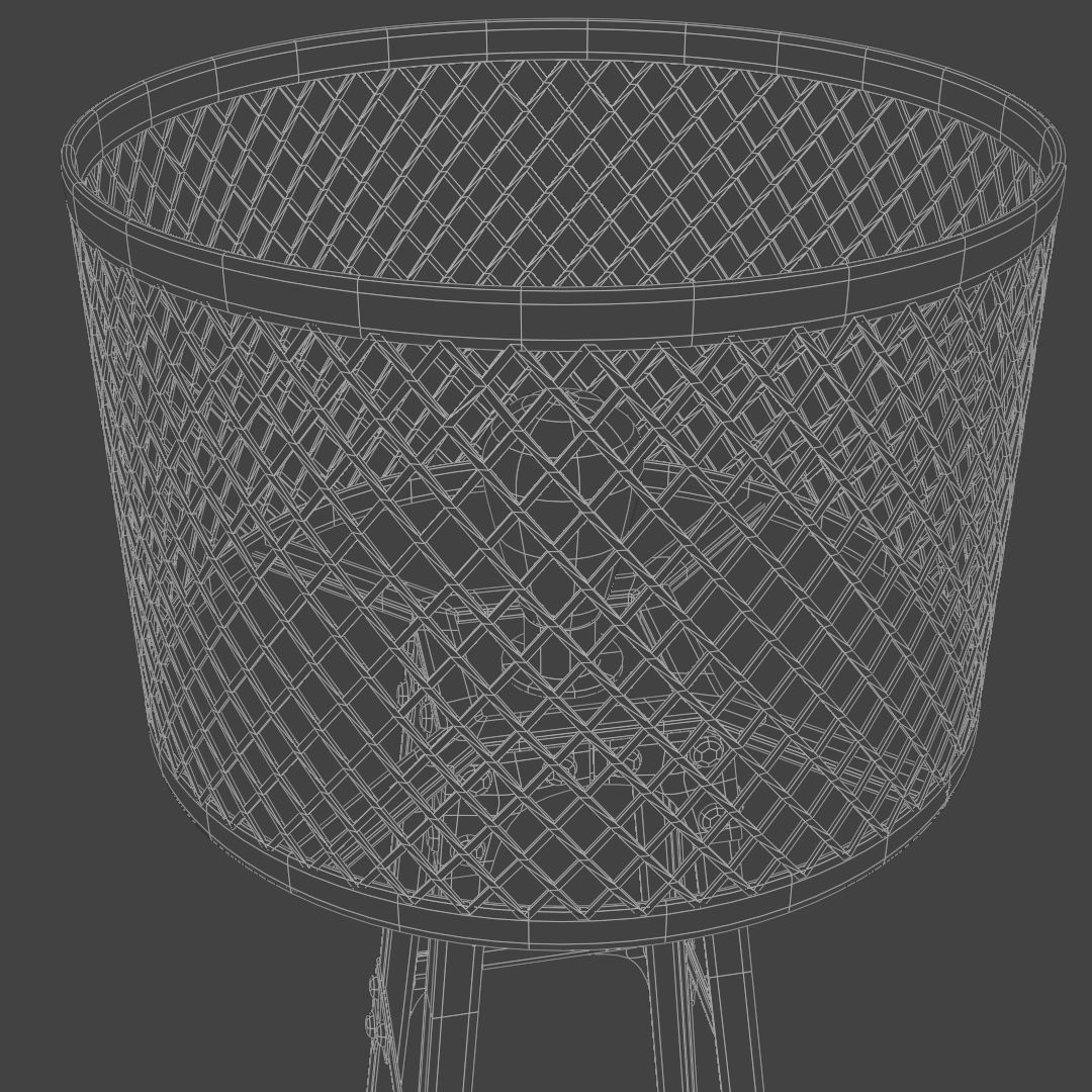 Industrial floor lamp 3D model_7