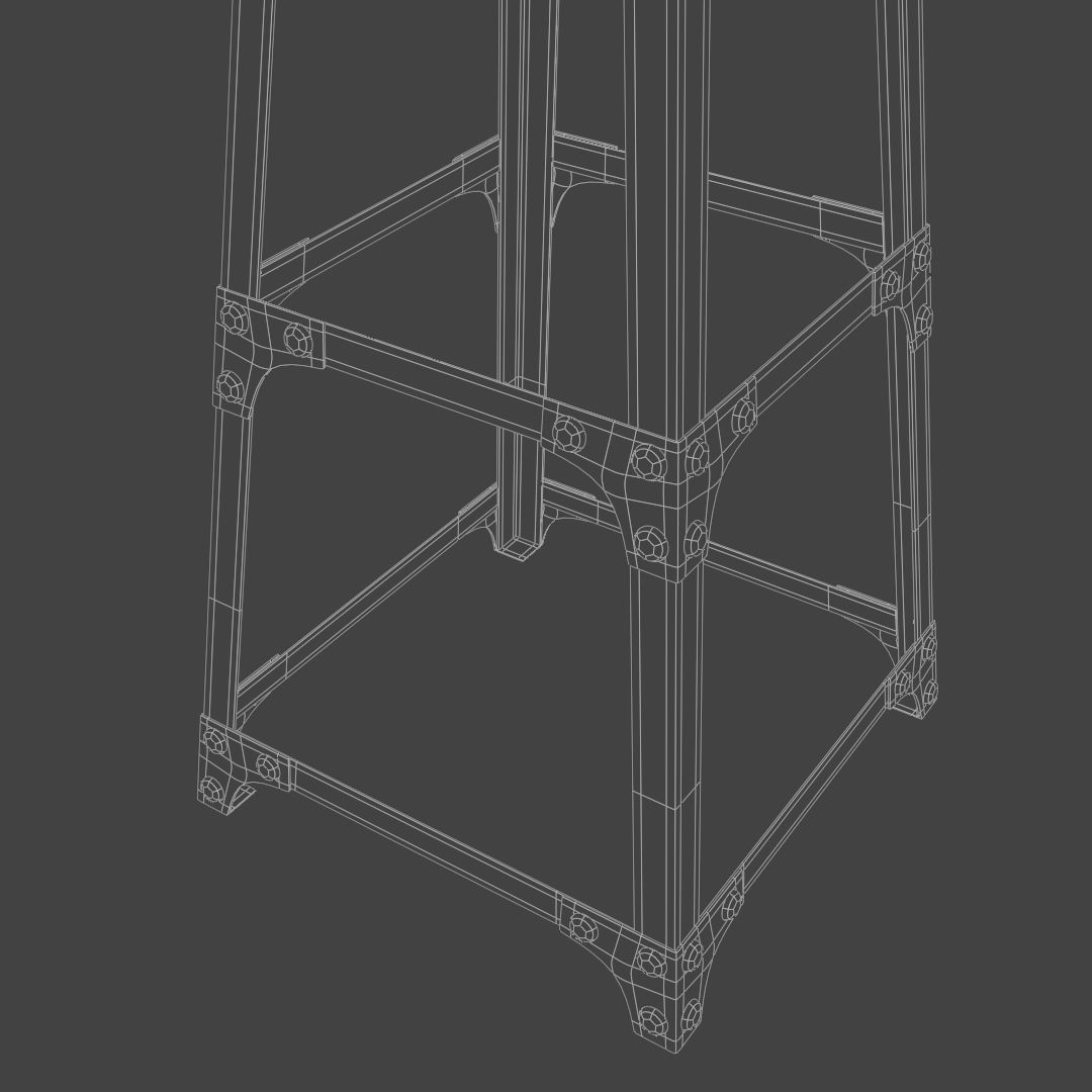 Industrial floor lamp 3D model_6