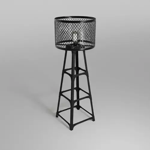 Industrial floor lamp