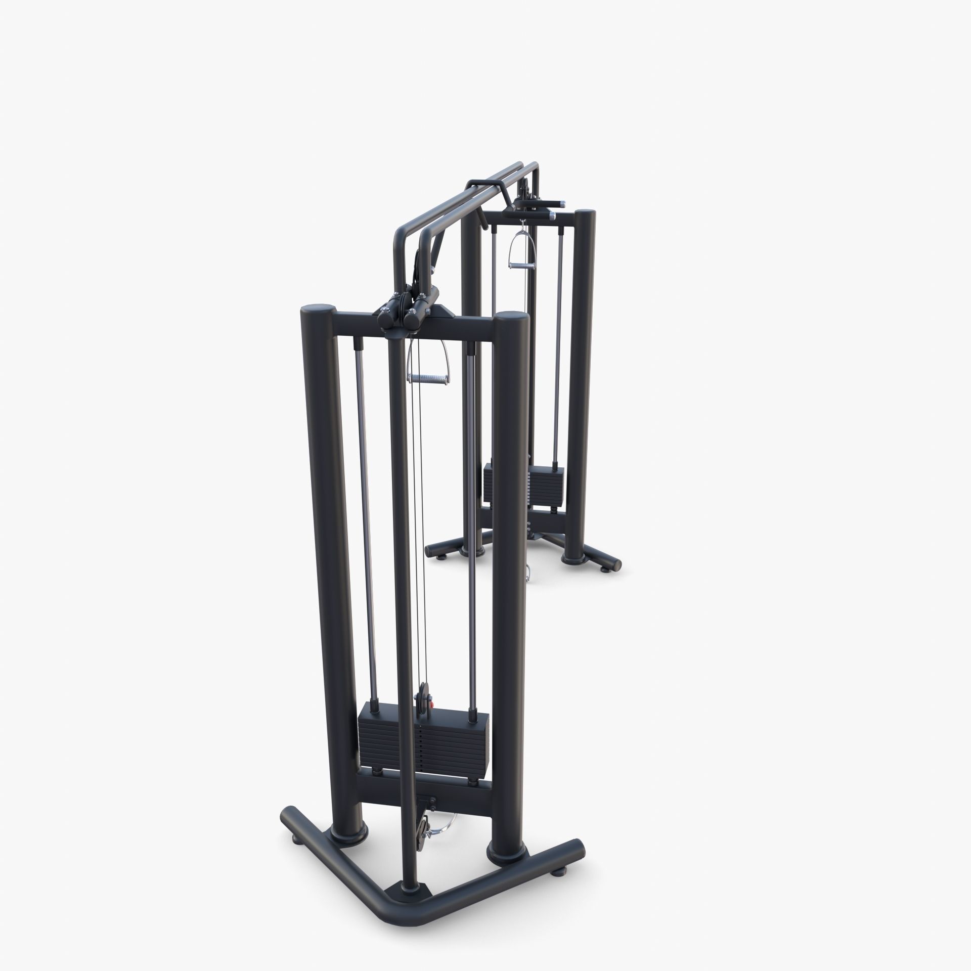 Cable crossover 3D model_8