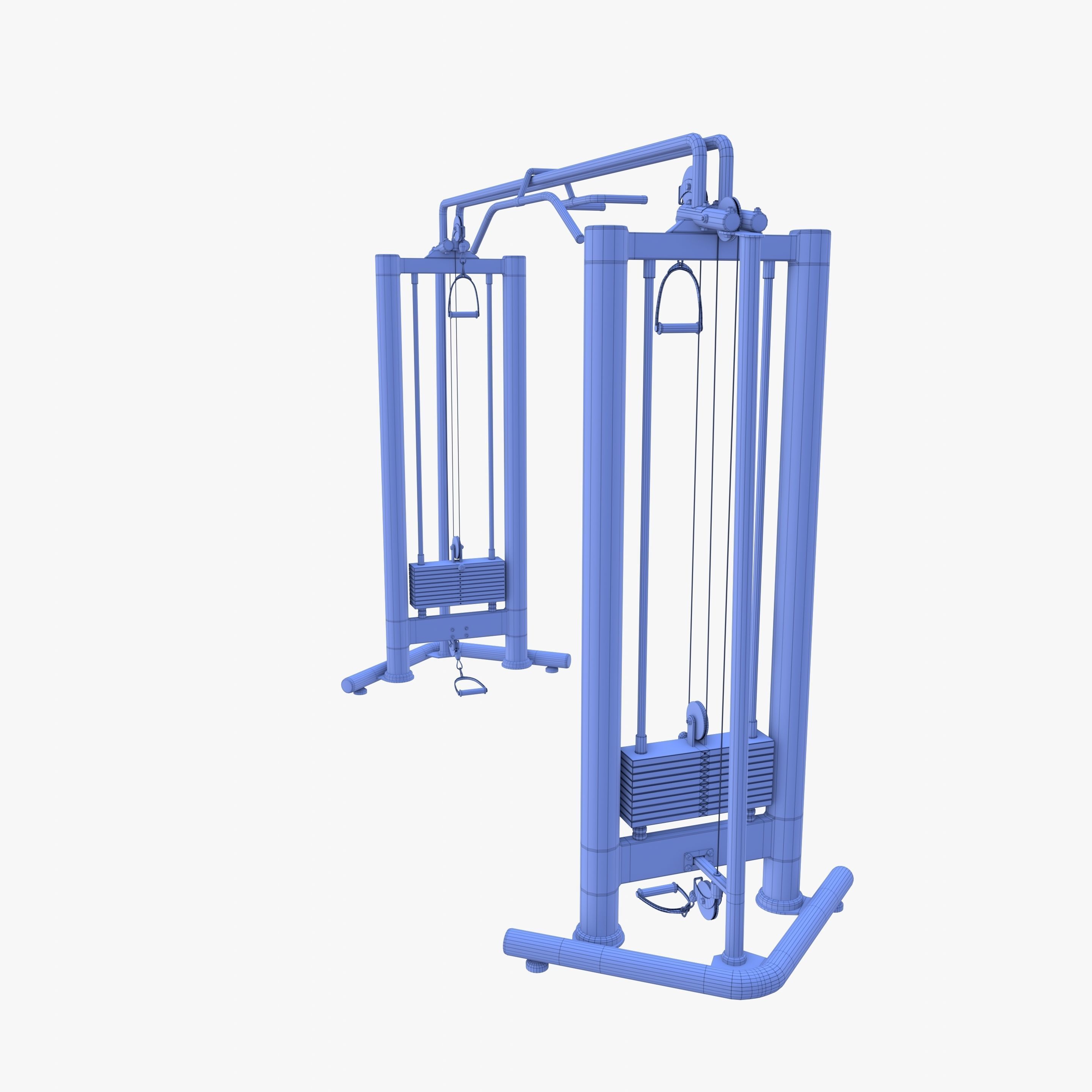 Cable crossover 3D model_13