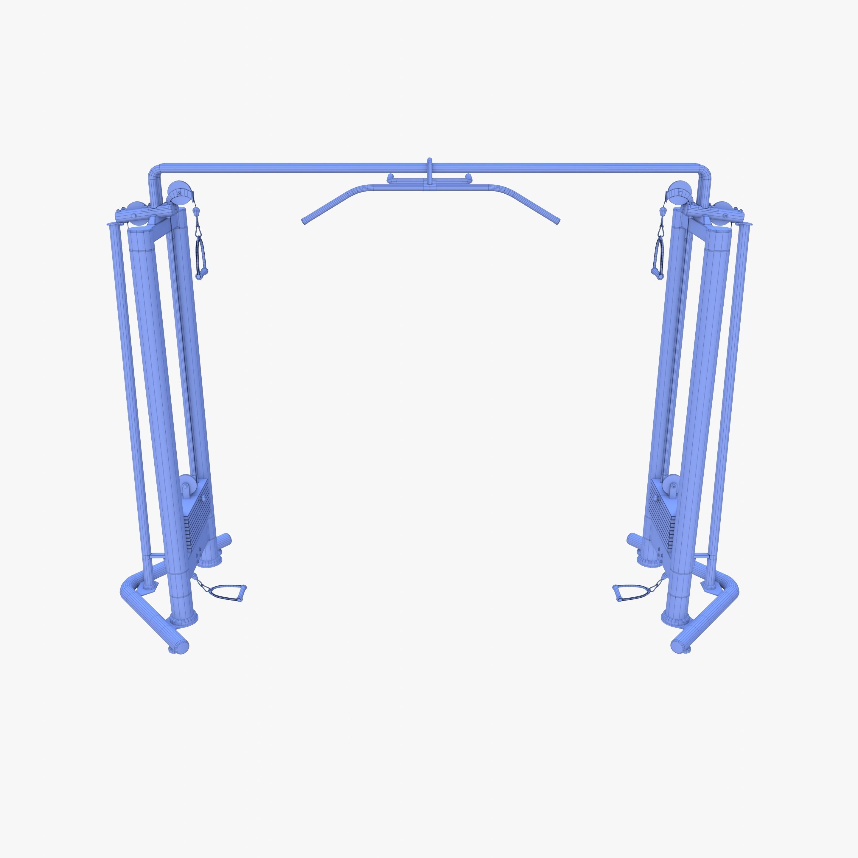 Cable crossover 3D model_16