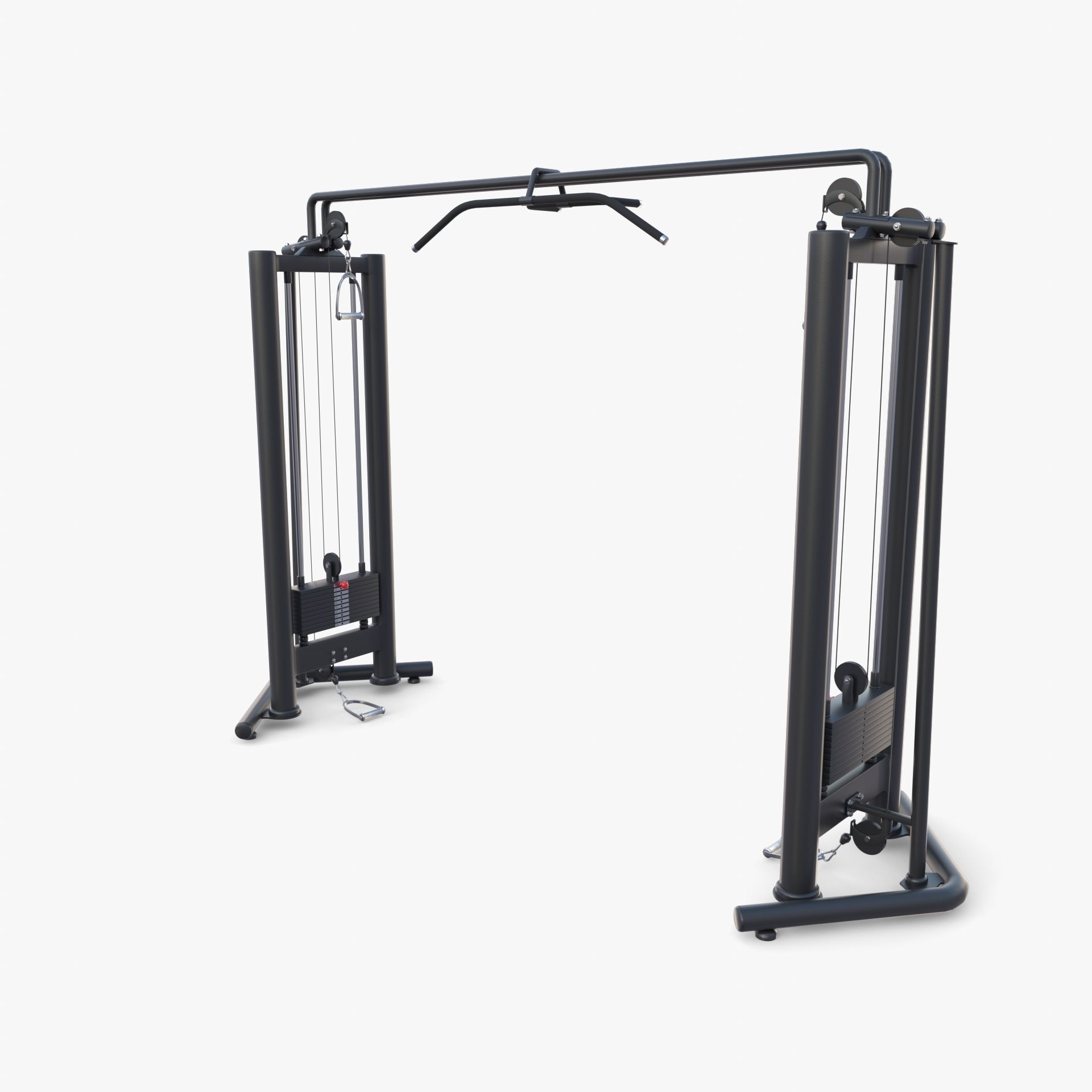 Cable crossover 3D model_2