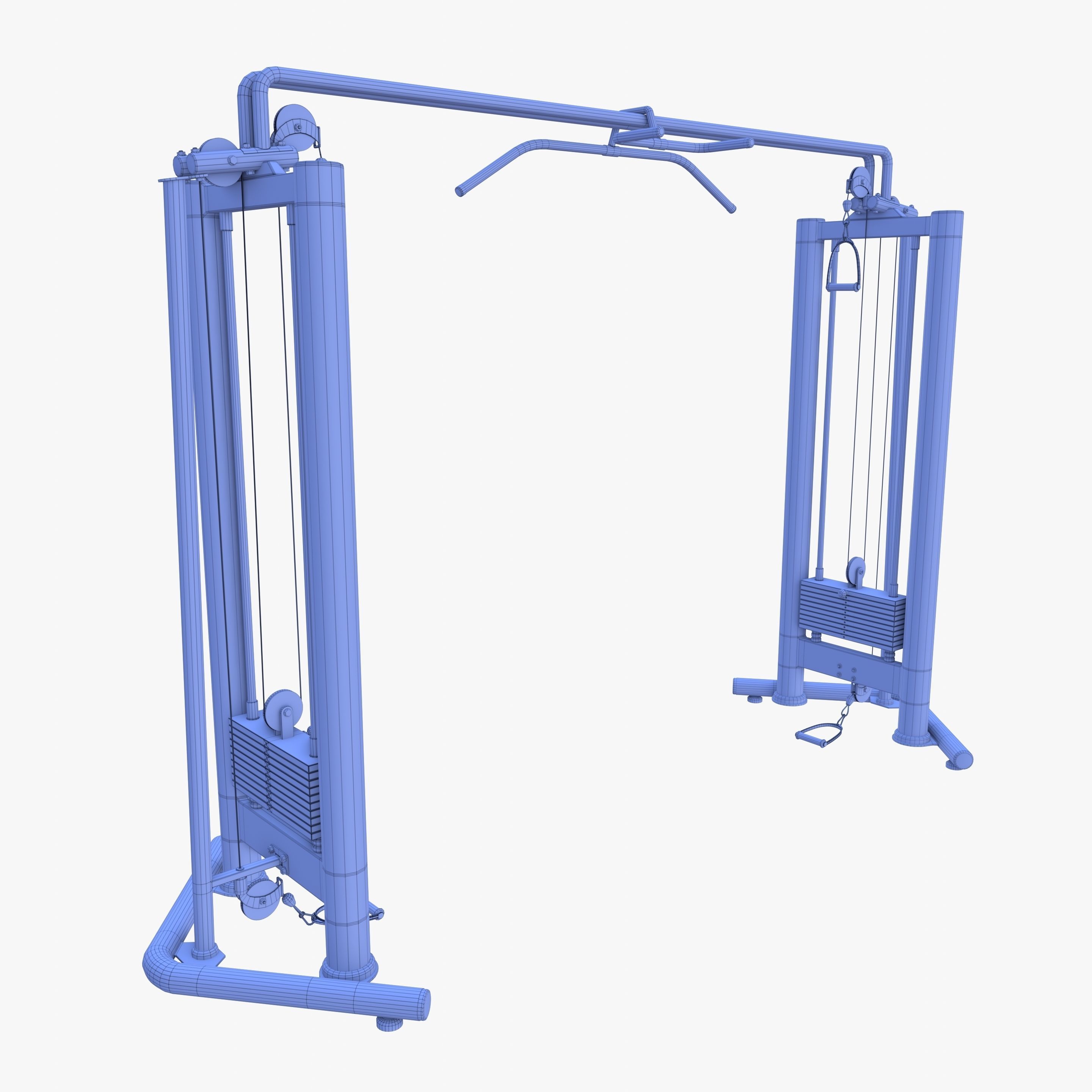 Cable crossover 3D model_20