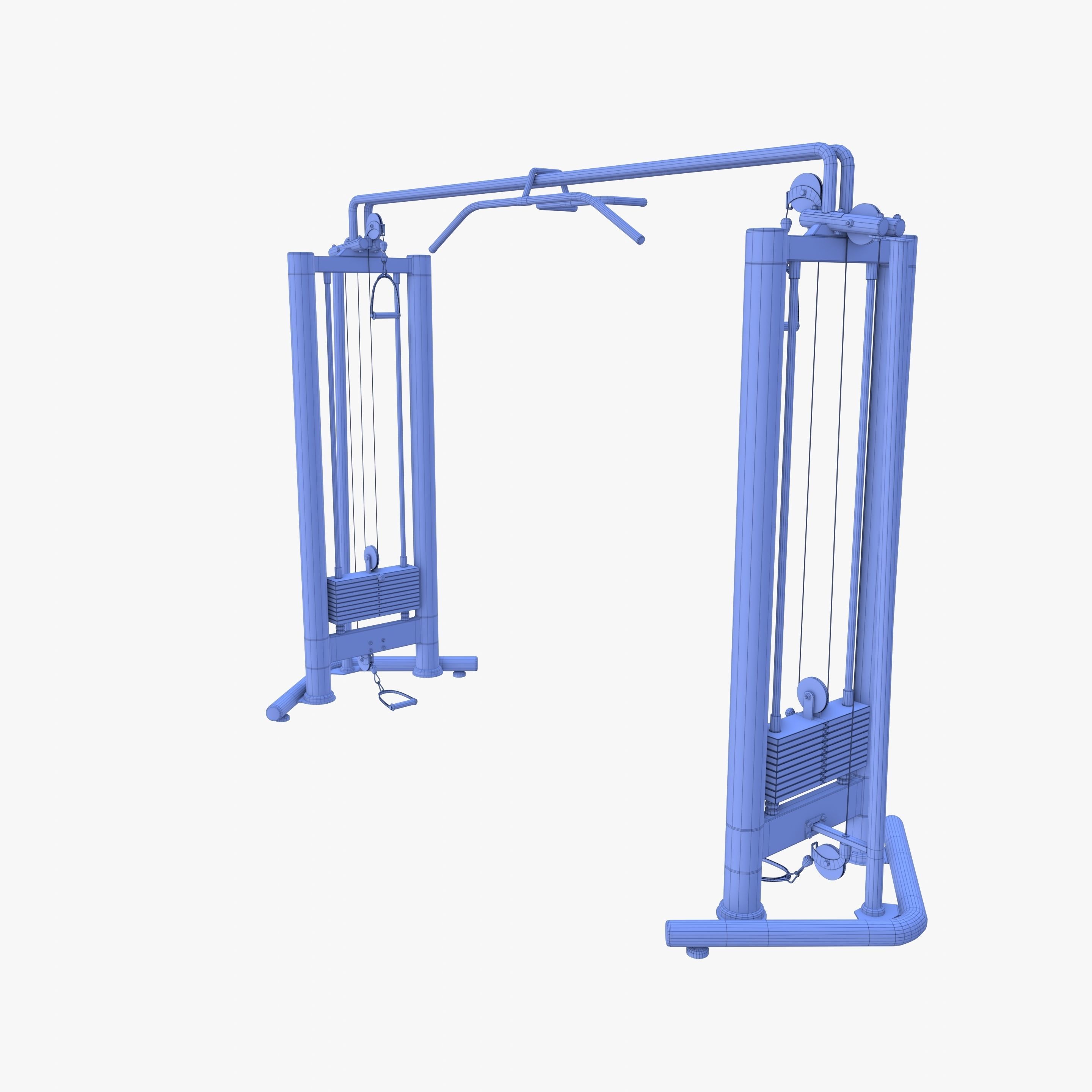 Cable crossover 3D model_12