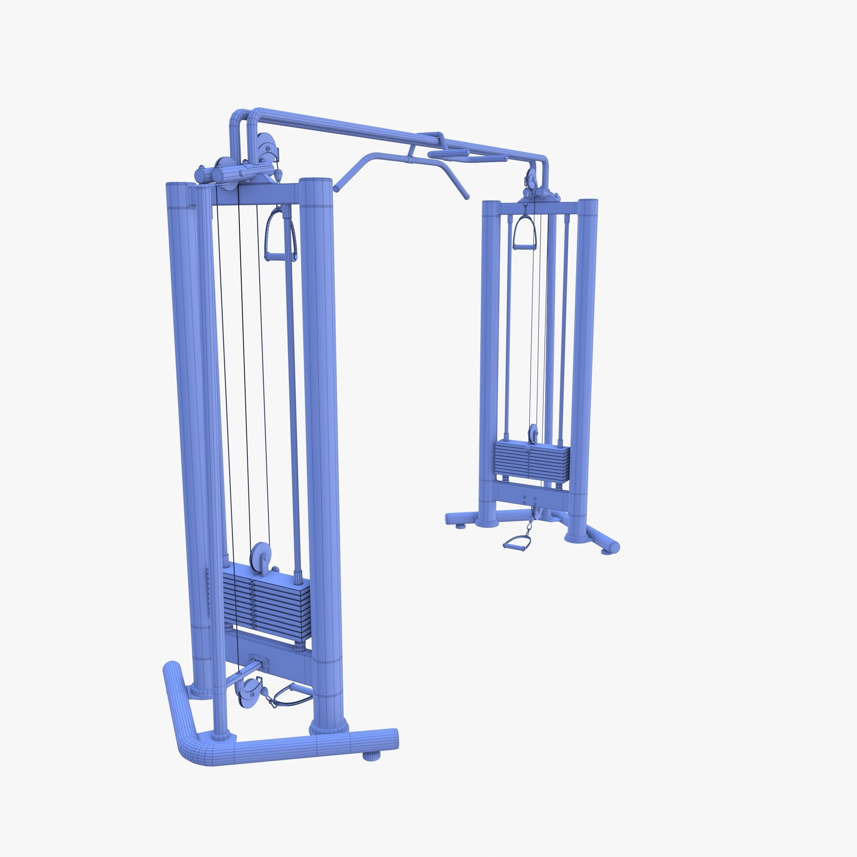Cable crossover 3D model_15