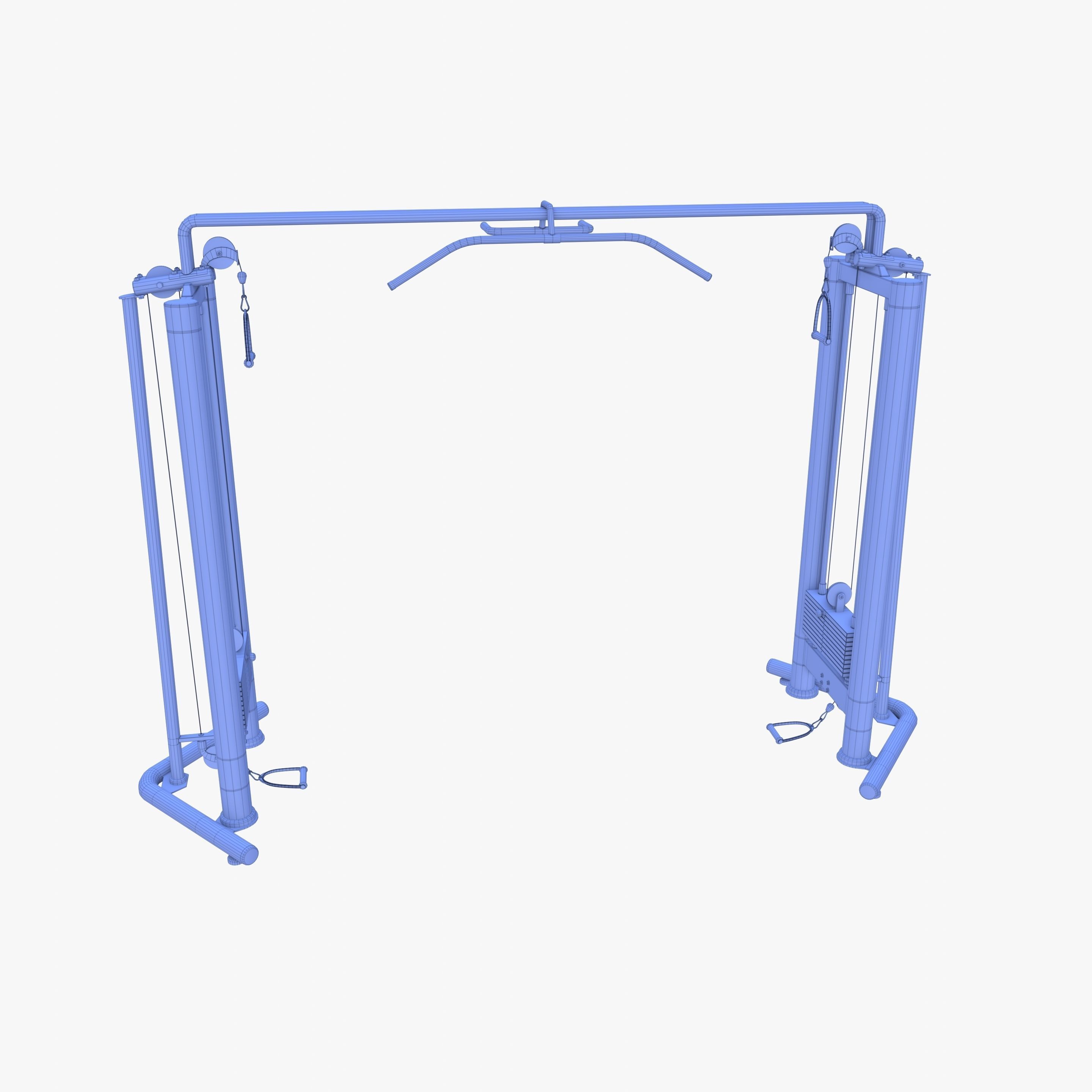 Cable crossover 3D model_19