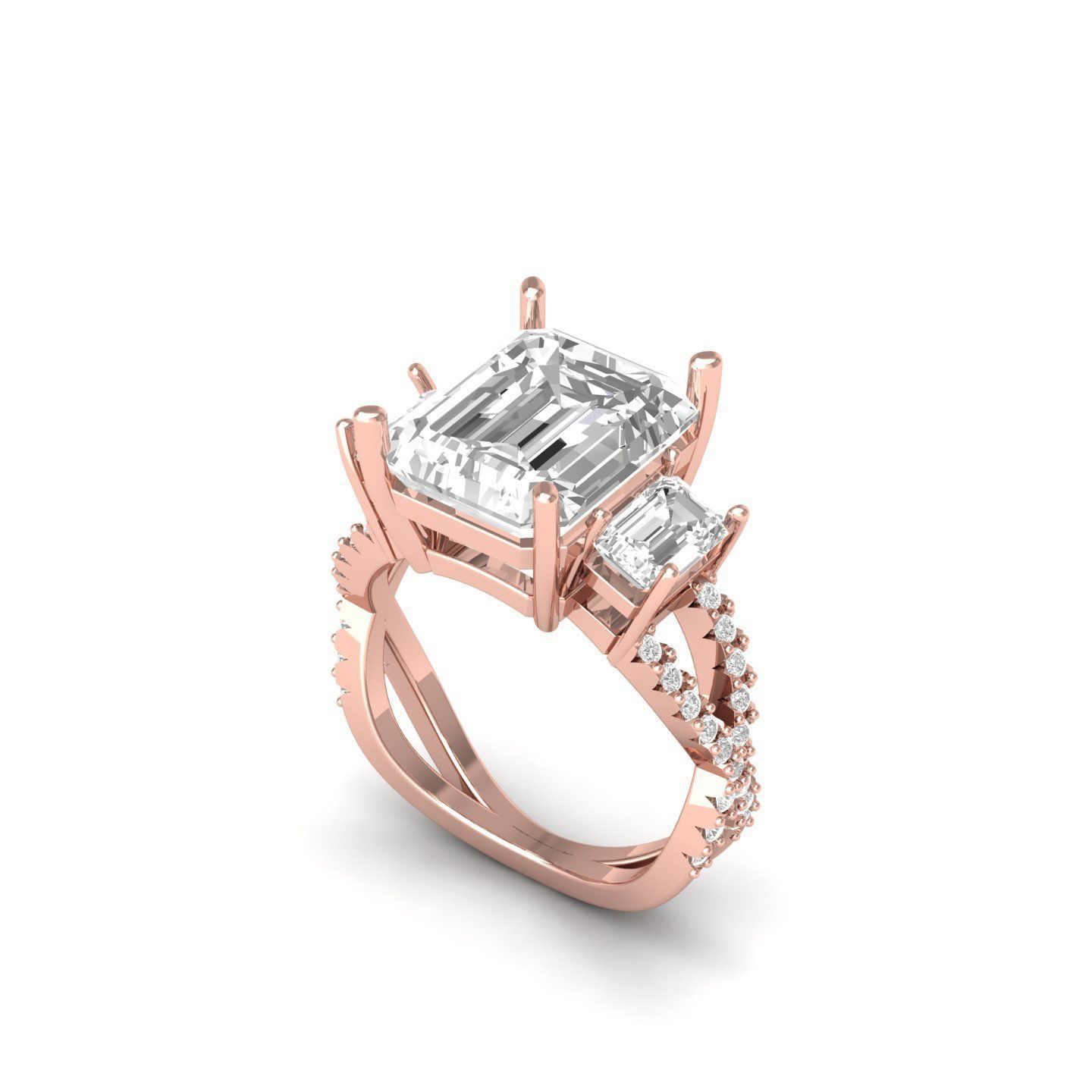 Wedding Ring  3D print model_3