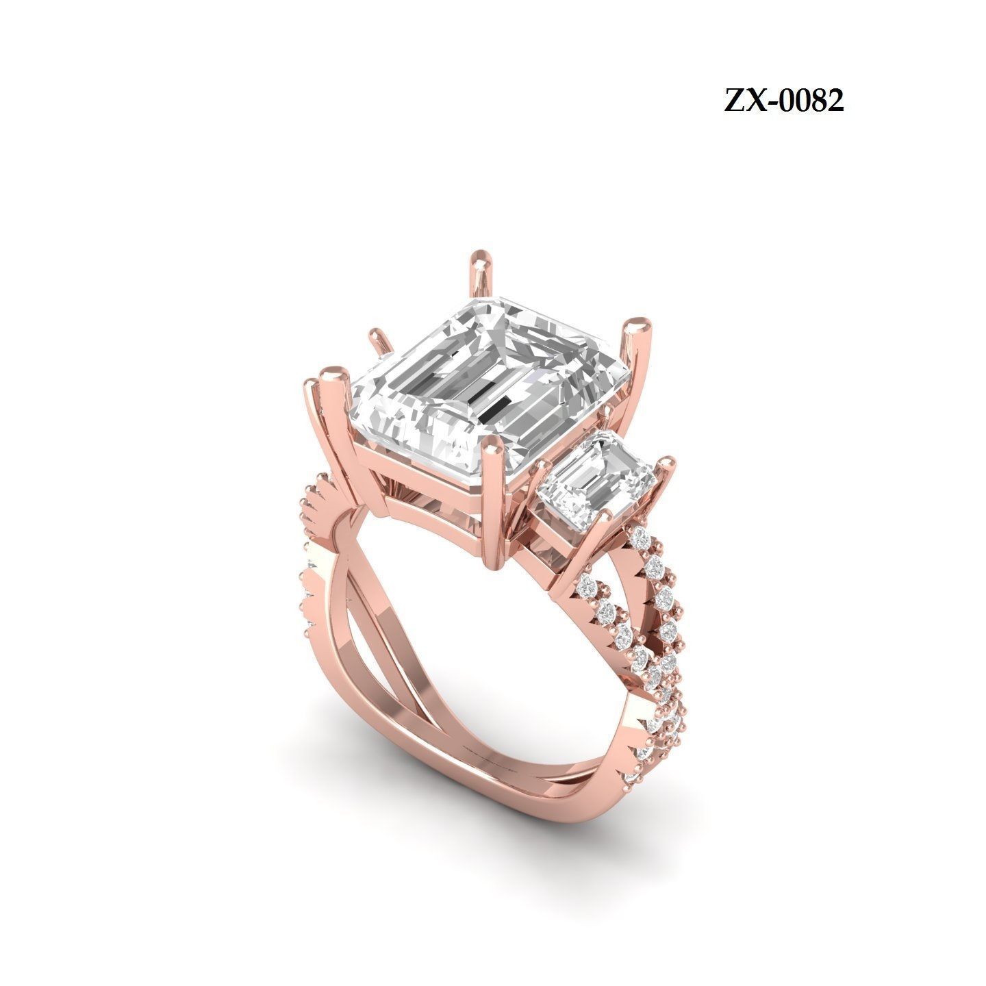 Wedding Ring  3D print model_12