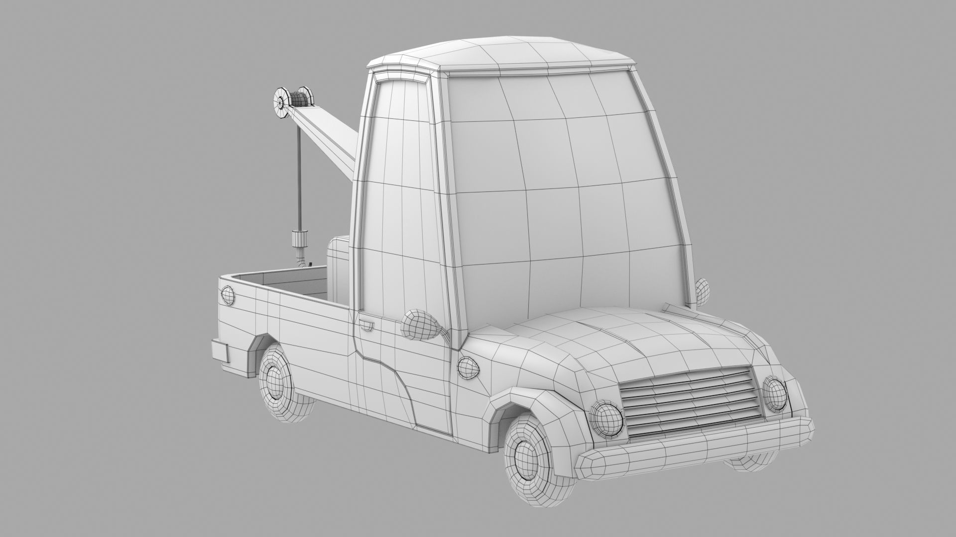 Cartoon car 3D model_11