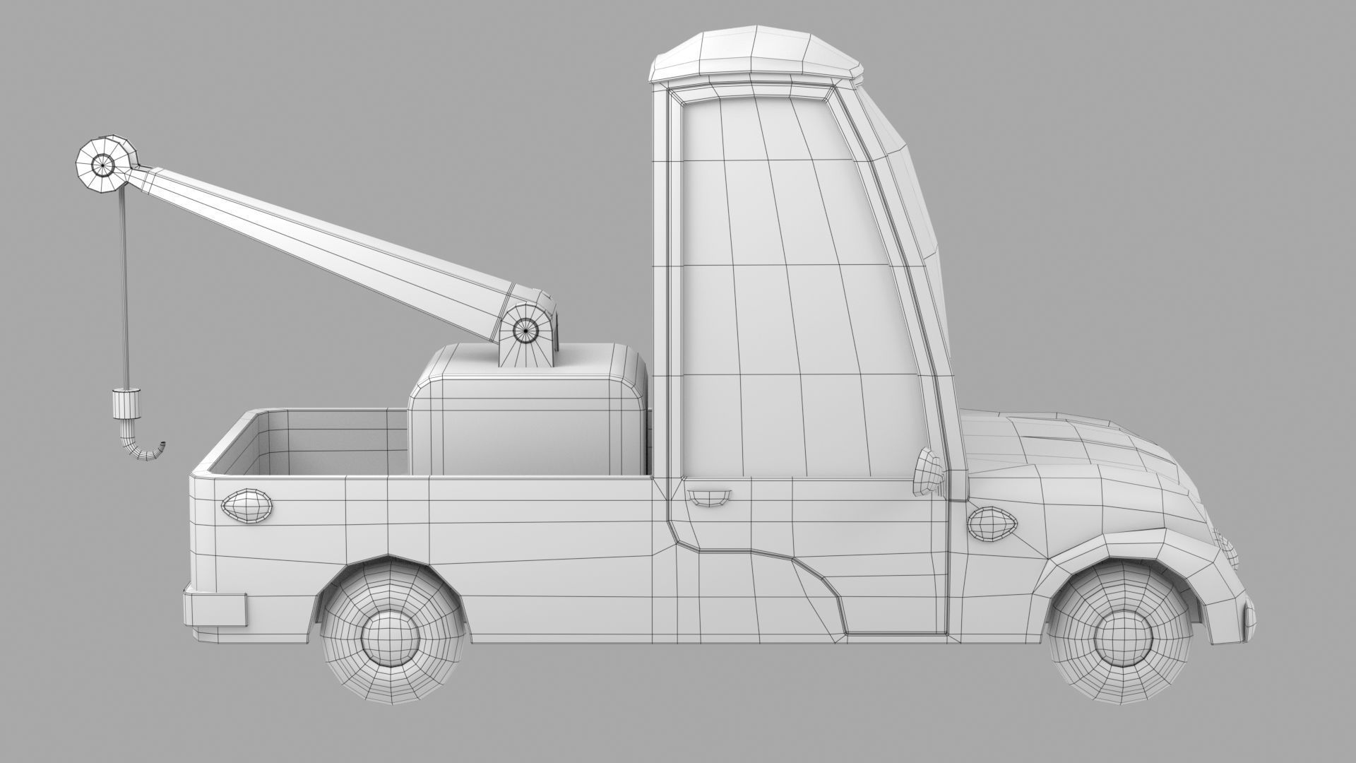 Cartoon car 3D model_10