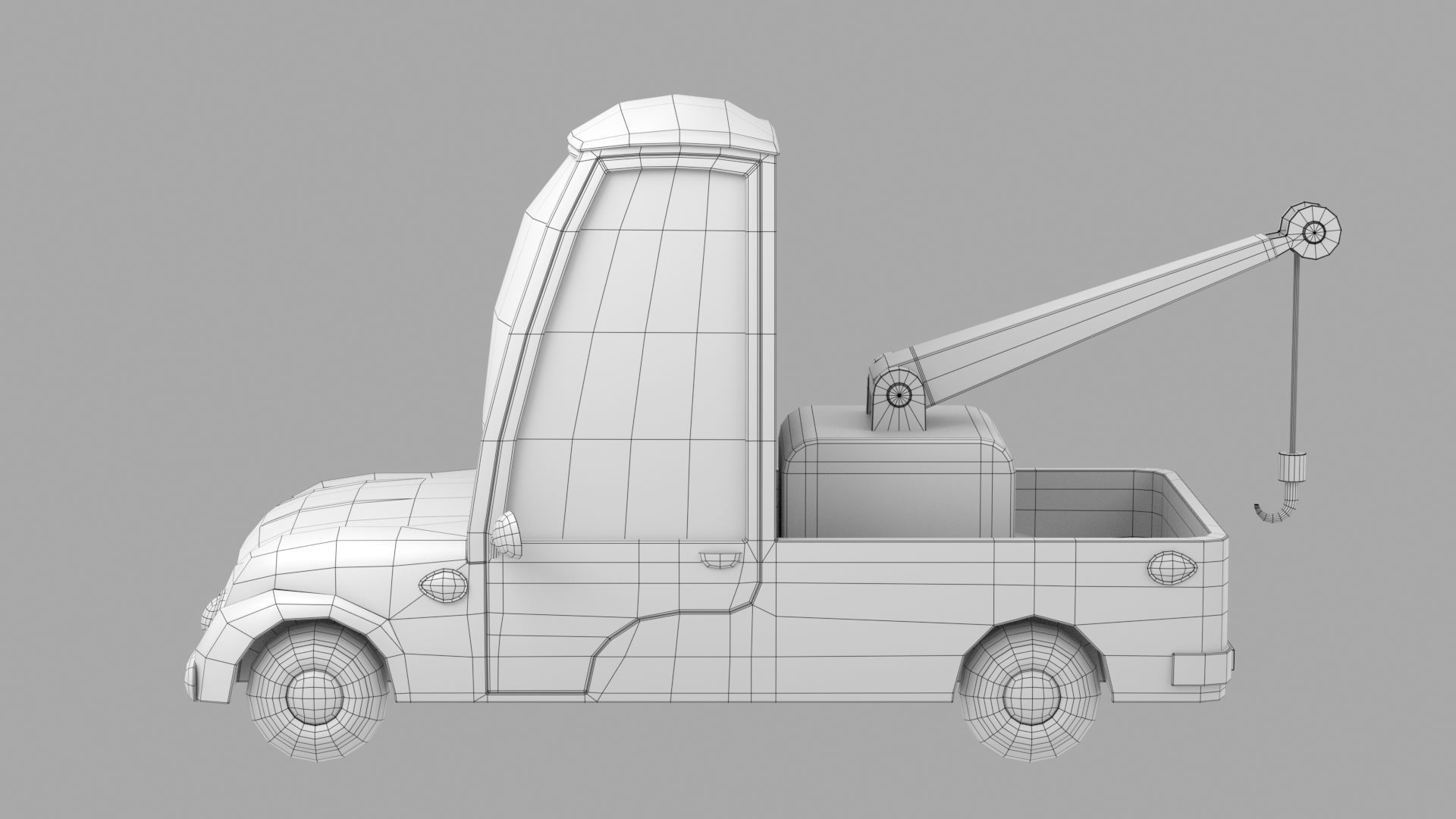 Cartoon car 3D model_7