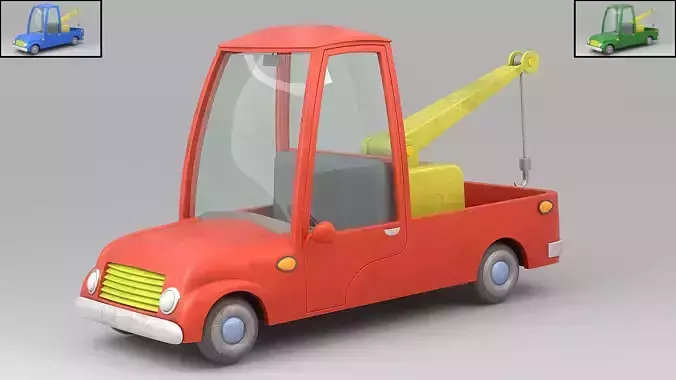 Cartoon car 3D model
