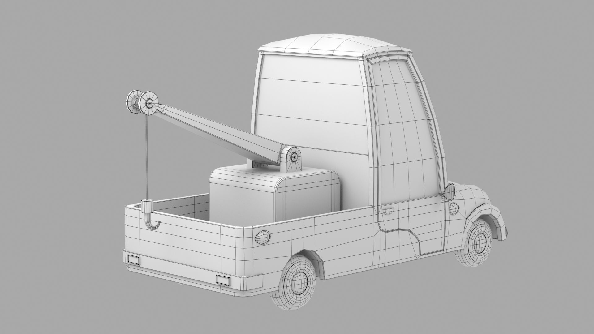 Cartoon car 3D model_9