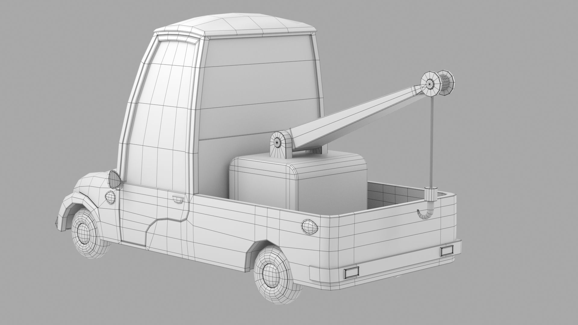 Cartoon car 3D model_8