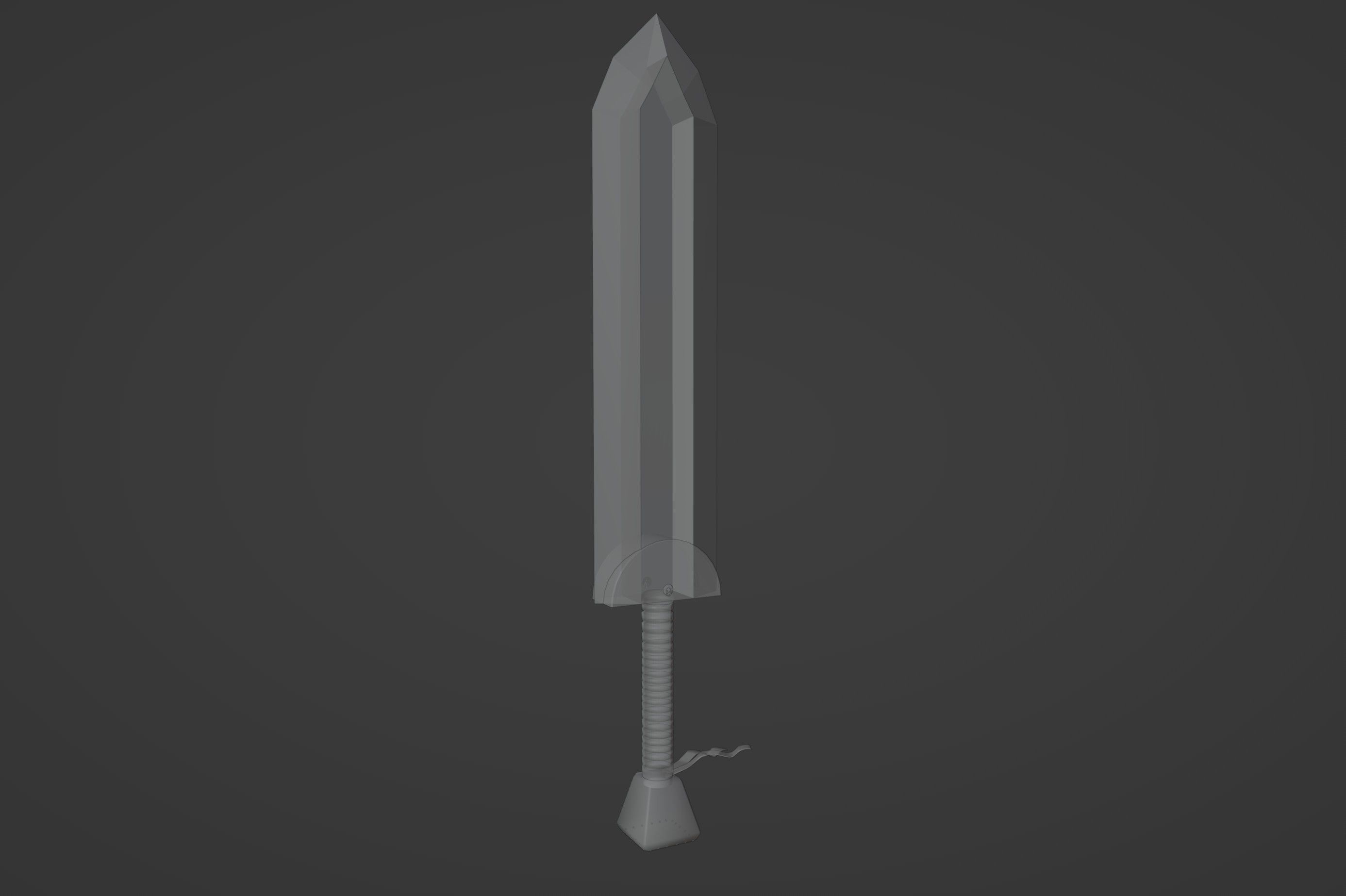 Sword for game character 3D model_5