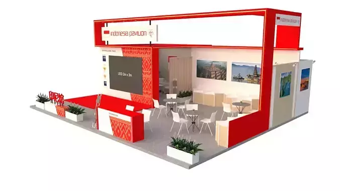 Paviliun Indonesia Exhibition Booth Design