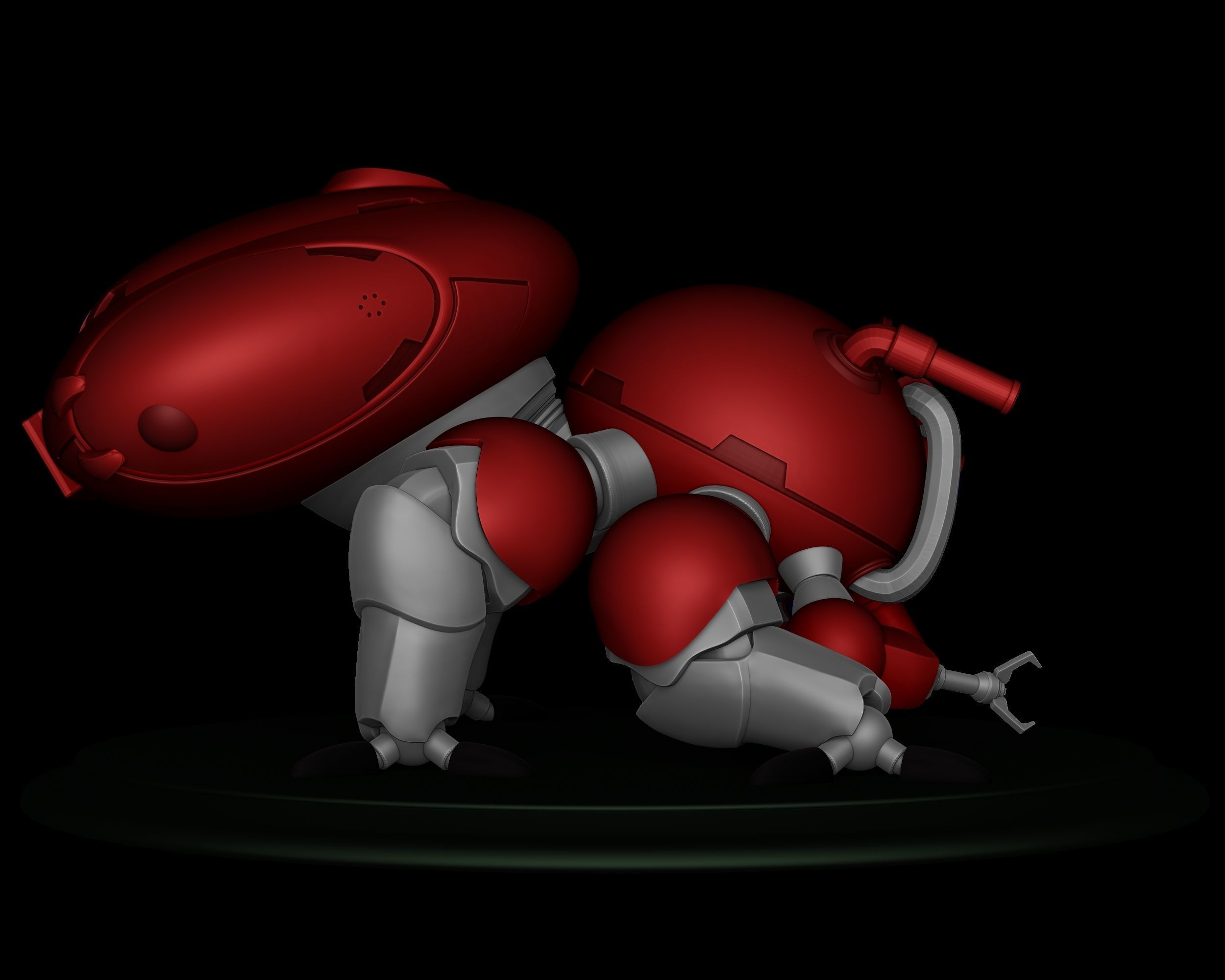 Fuchikoma robot 3D print model_4