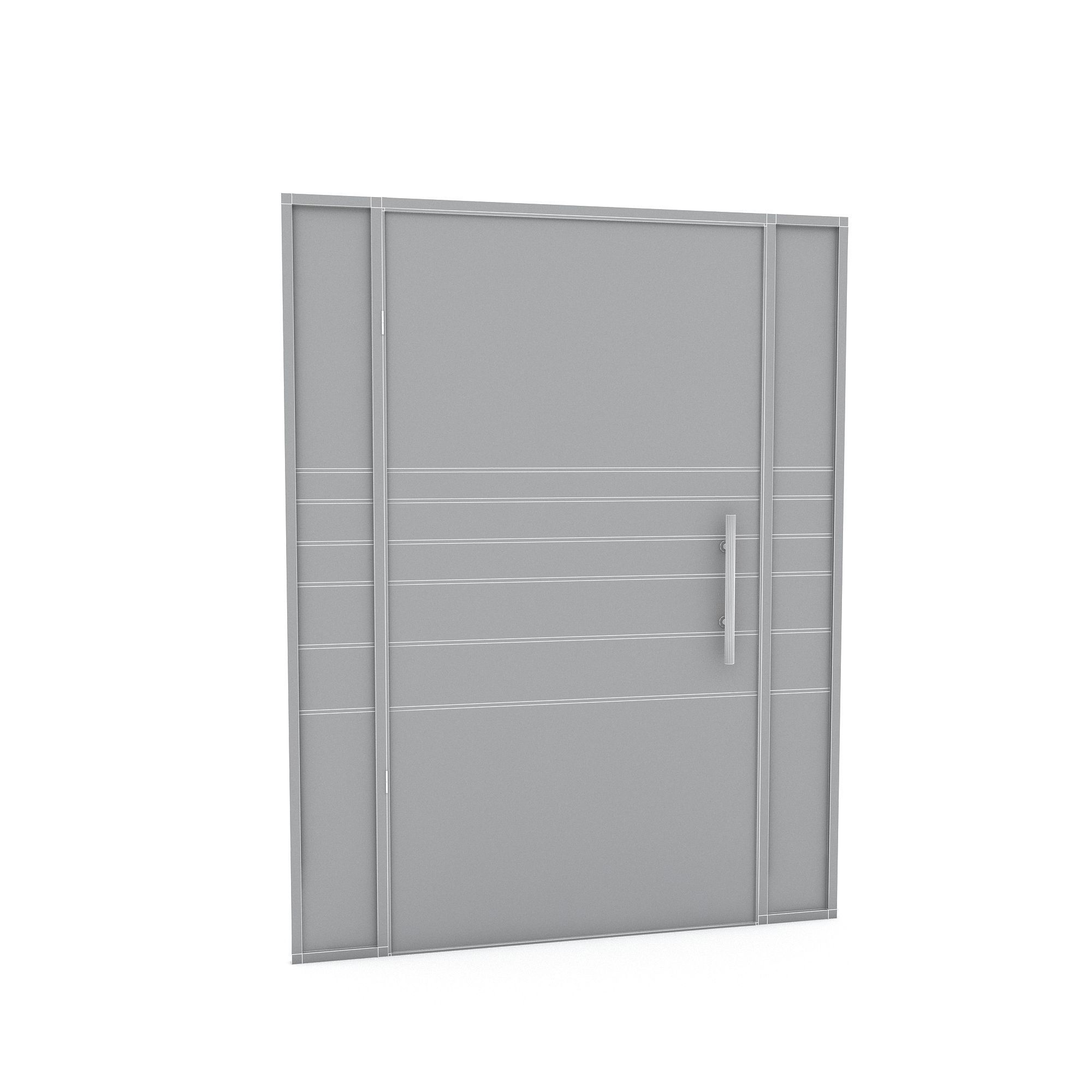 3D office glass door Low-poly 3D model_6