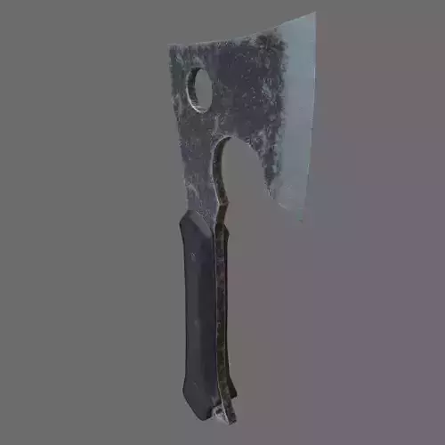 Axe game-ready old style PBR Free low-poly 3D model