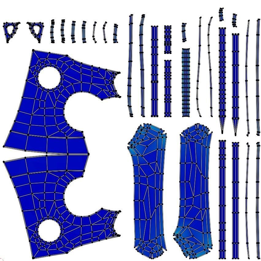 Axe game-ready old style PBR Free low-poly 3D model_8