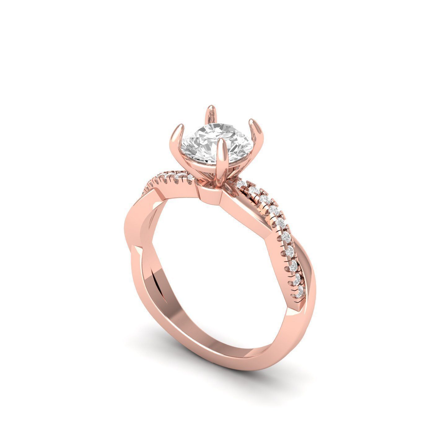 Wedding Ring 3D print model_1