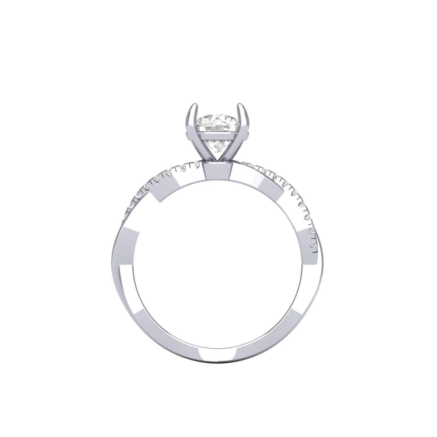 Wedding Ring 3D print model_7