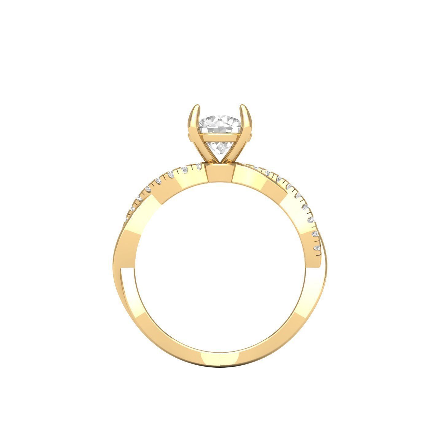 Wedding Ring 3D print model_8