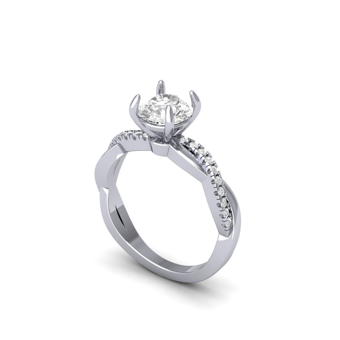 Wedding Ring 3D print model_2