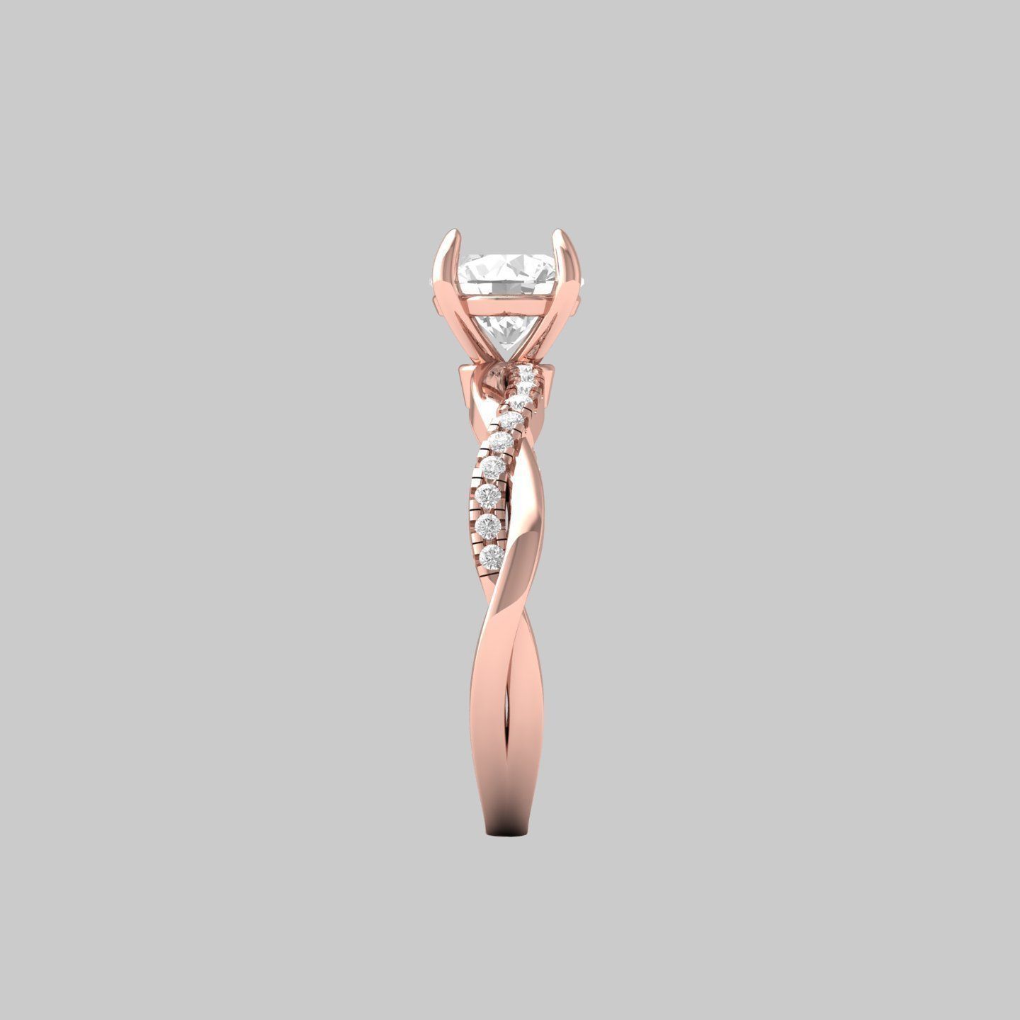 Wedding Ring 3D print model_9