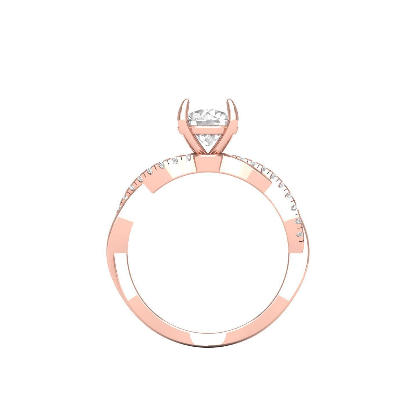 Wedding Ring 3D print model_6