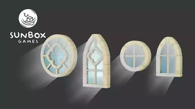 Renaisance Stone Windows With God Rays