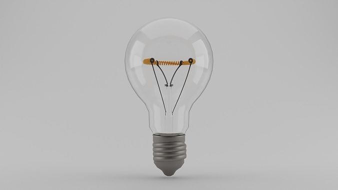 Light Bulb with Light Animation PBR 3D model