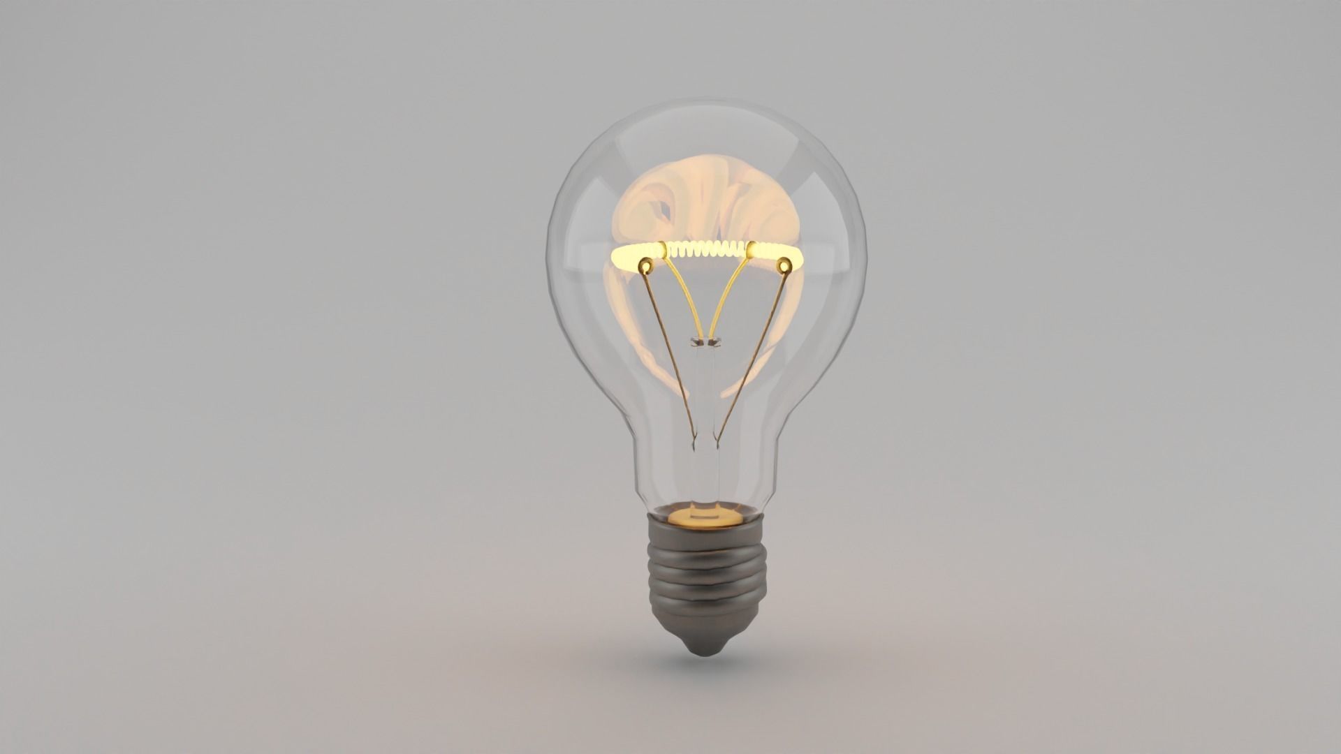 Light Bulb with Light Animation PBR 3D model_3