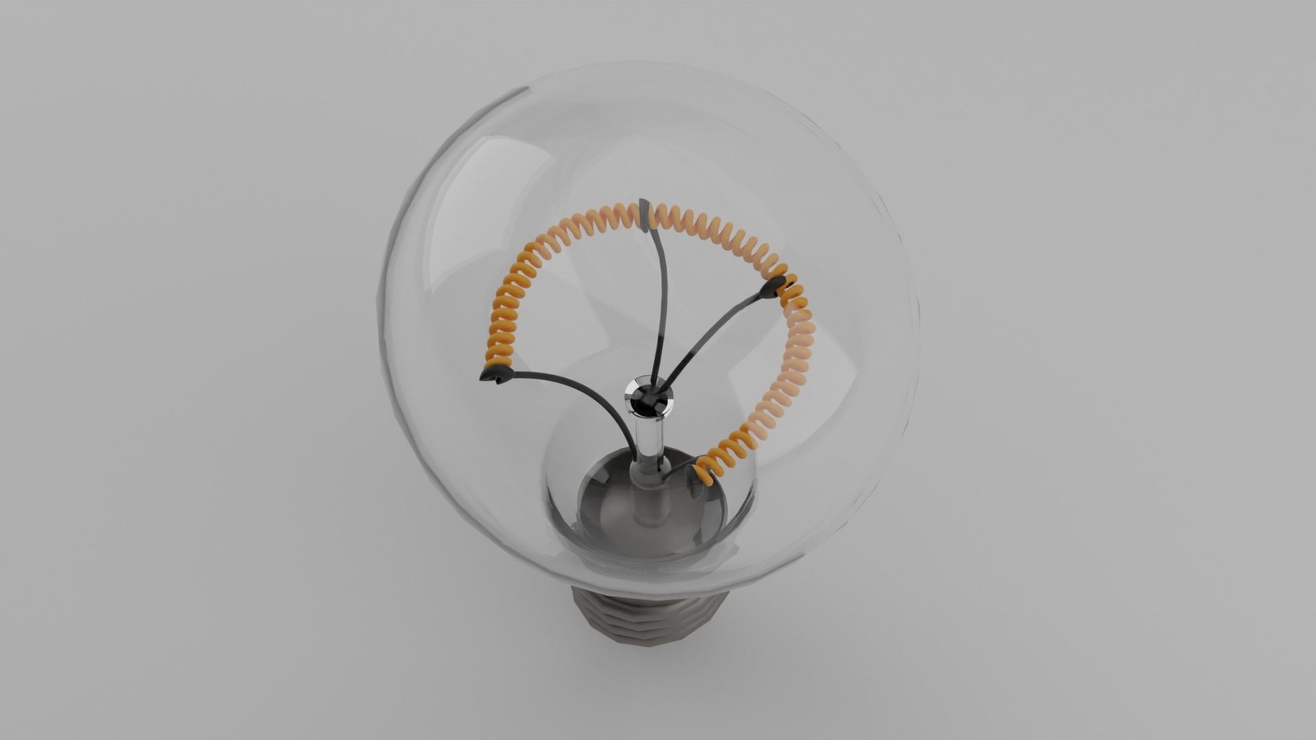 Light Bulb with Light Animation PBR 3D model_2