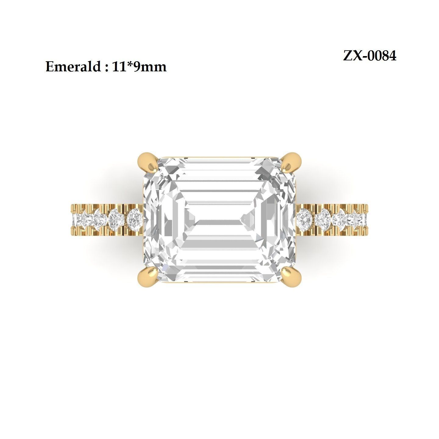 Wedding Ring  3D print model_12